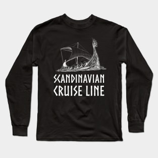 Medieval Viking Norse History Scandinavian Cruise Line Long Sleeve T-Shirt